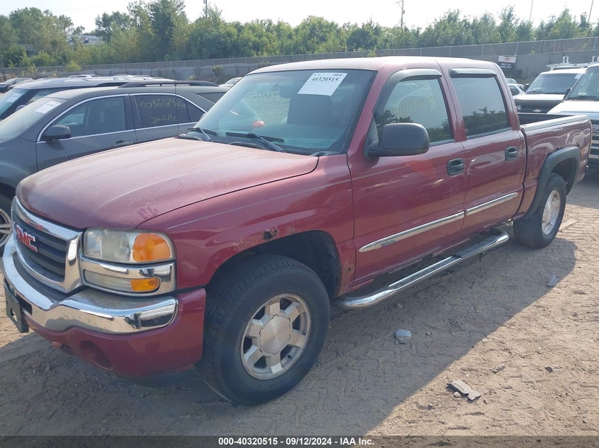 2005 GMC Sierra 1500 Sle red truck gasoline 2GTEK13T351254244 photo #3