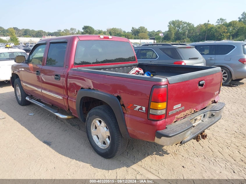 2005 GMC Sierra 1500 Sle red truck gasoline 2GTEK13T351254244 photo #4