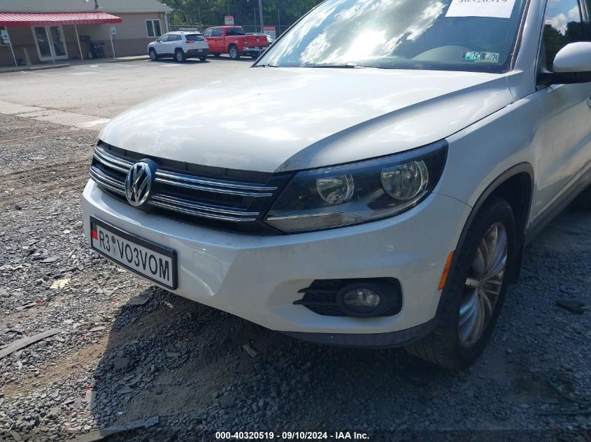 2013 Volkswagen Tiguan Se VIN: WVGBV7AX8DW548776 Lot: 40320519