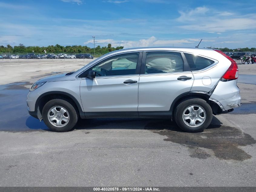 2015 Honda Cr-V Lx VIN: 2HKRM3H31FH504225 Lot: 40320578