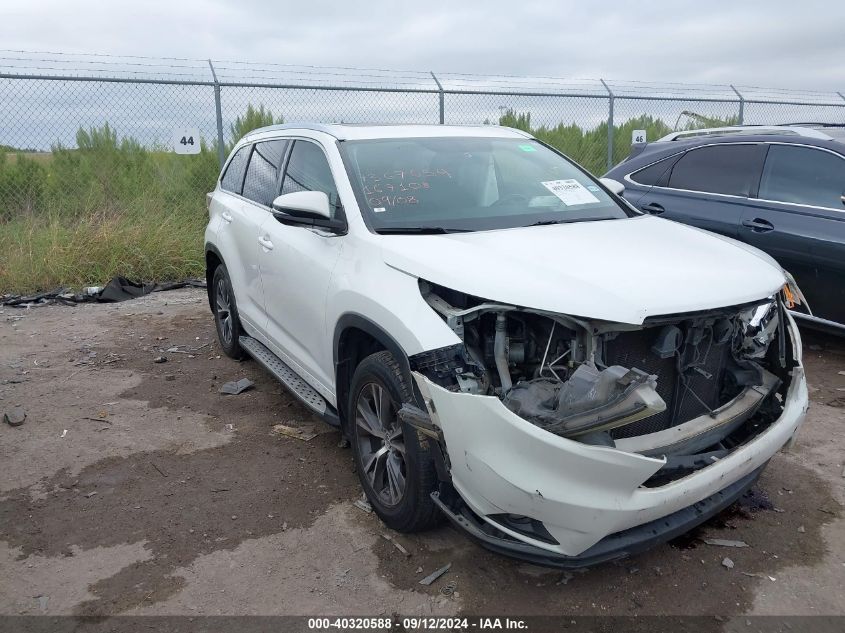 2016 TOYOTA HIGHLANDER XLE V6 - 5TDKKRFH3GS167108