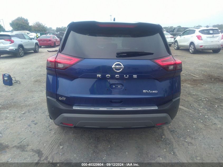 2021 Nissan Rogue Sv VIN: JN8AT3BB6MW203297 Lot: 40320604