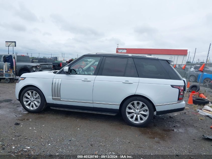 2017 Land Rover Range Rover 3.0L V6 Supercharged Hse VIN: SALGS2FV3HA331483 Lot: 40320740