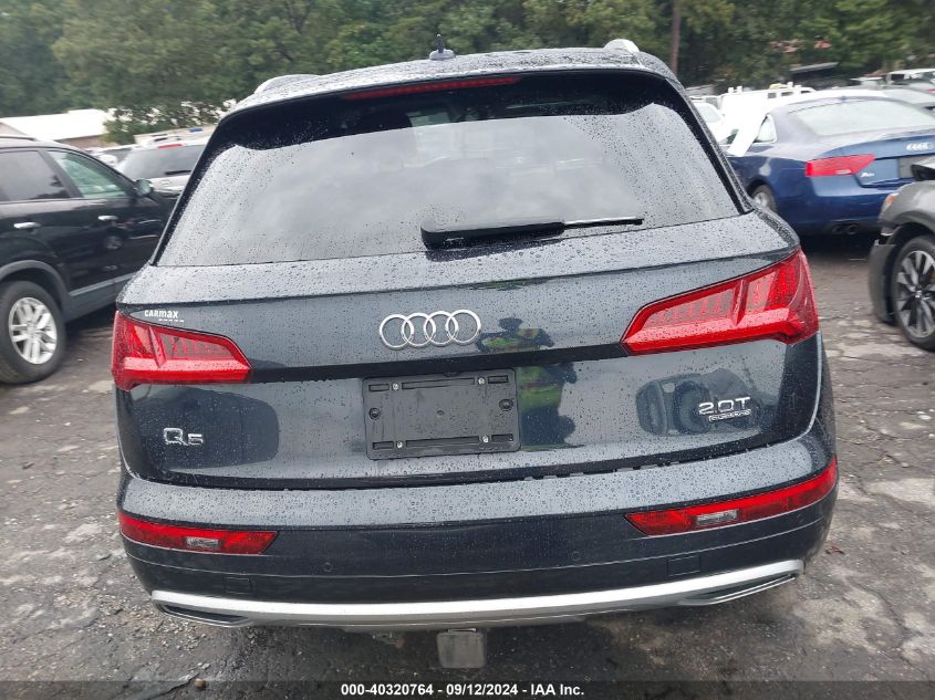 2018 Audi Q5 2.0T Premium/2.0T Tech Premium VIN: WA1CNAFY6J2106454 Lot: 40320764