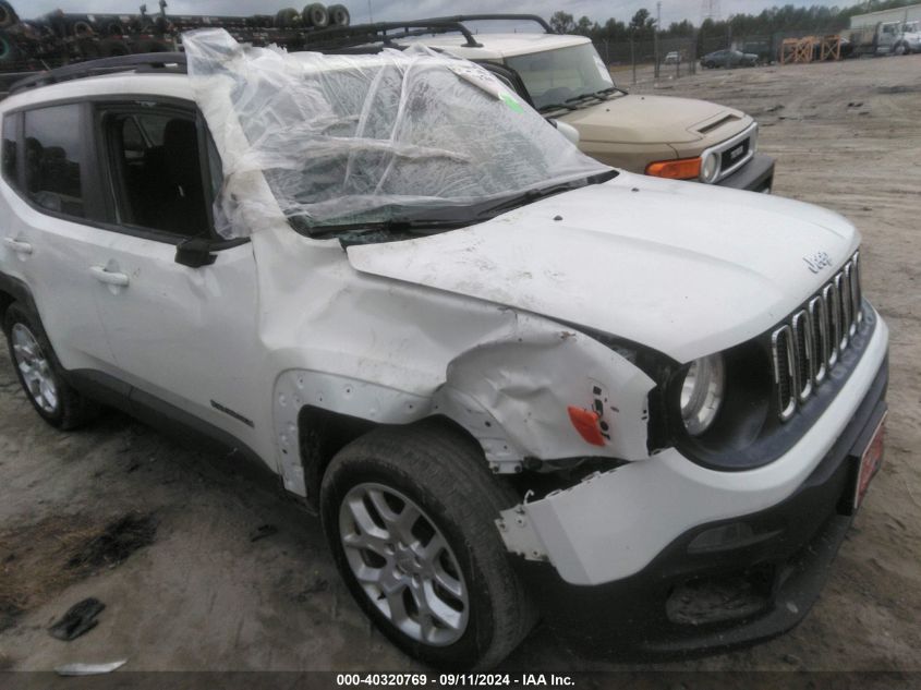 2018 Jeep Renegade Latitude VIN: ZACCJABB3JPH02601 Lot: 40320769