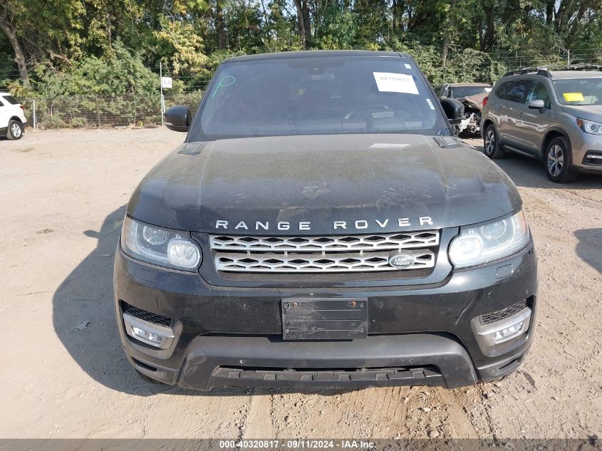 2016 Land Rover Range Rover Sport Hse VIN: SALWR2KF6GA117625 Lot: 40320817