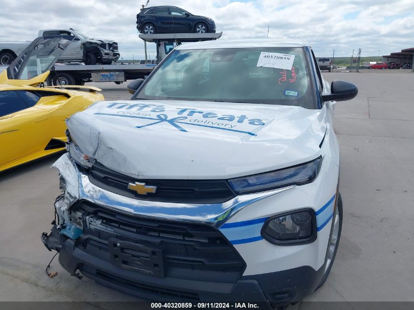 2022 Chevrolet Trailblazer Ls VIN: KL79MMS20NB101971 Lot: 40320859