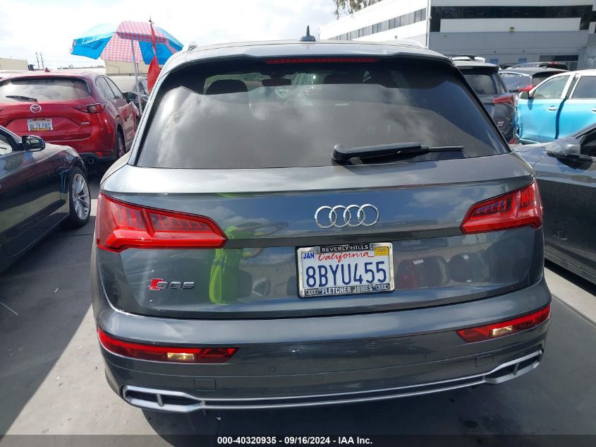 2018 Audi Sq5 3.0T Premium Plus VIN: WA1C4AFY3J2067857 Lot: 40320935