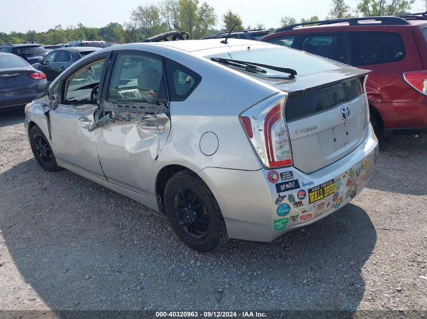 2013 Toyota Prius VIN: JTDKN3DU5D0346284 Lot: 40320963