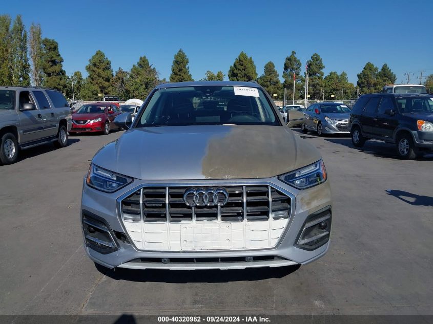 2022 Audi Q5 Premium 40 Tfsi Quattro S Tronic VIN: WA1ABAFY4N2075937 Lot: 40320982