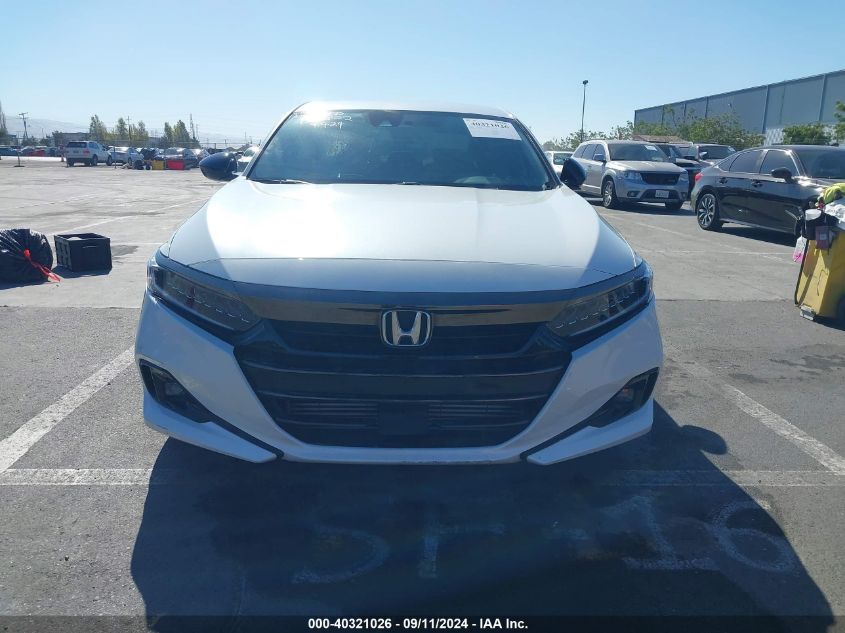 2022 Honda Accord Sport VIN: 1HGCV1F35NA106548 Lot: 40321026