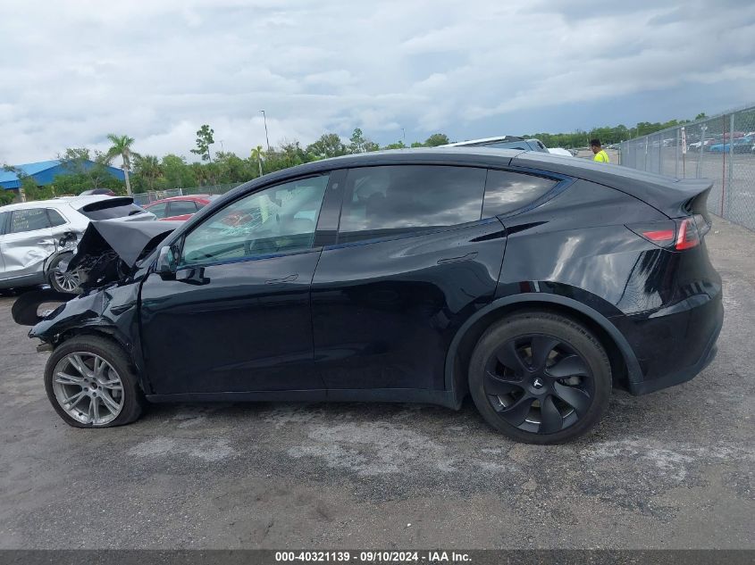 2021 Tesla Model Y Long Range Dual Motor All-Wheel Drive VIN: 5YJYGDEE9MF077127 Lot: 40321139