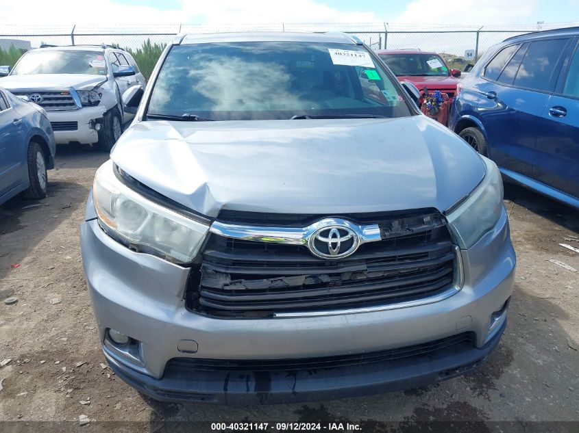 2015 Toyota Highlander Limited/Ltd Platinum VIN: 5TDYKRFH0FS088701 Lot: 40321147