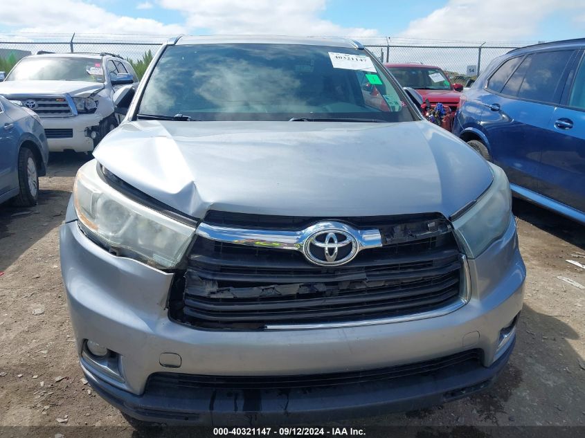 2015 Toyota Highlander Limited/Ltd Platinum VIN: 5TDYKRFH0FS088701 Lot: 40321147