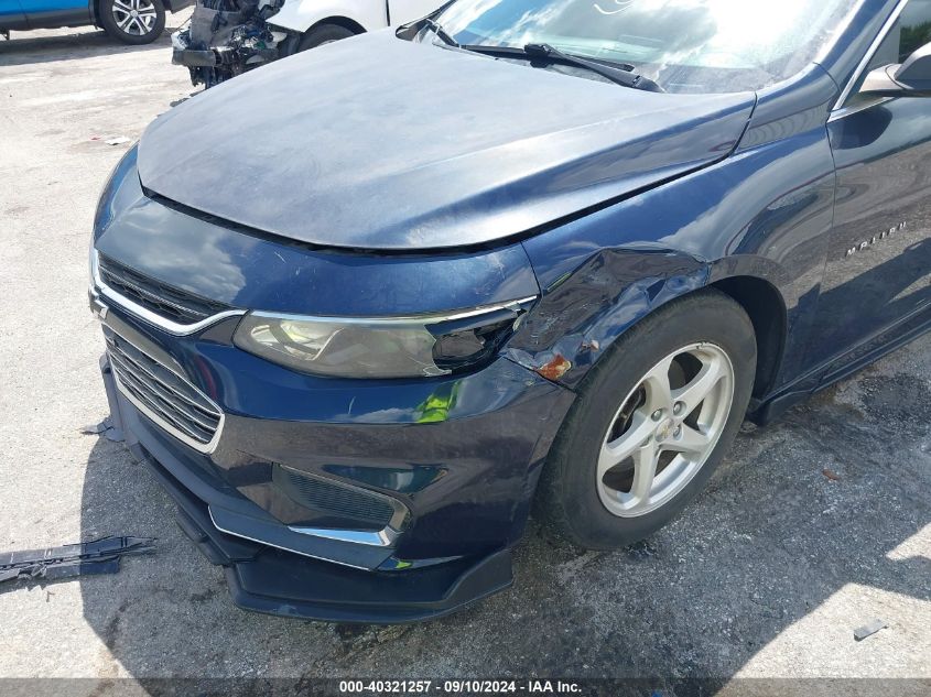 2016 Chevrolet Malibu Ls VIN: 1G1ZB5ST1GF322572 Lot: 40321257