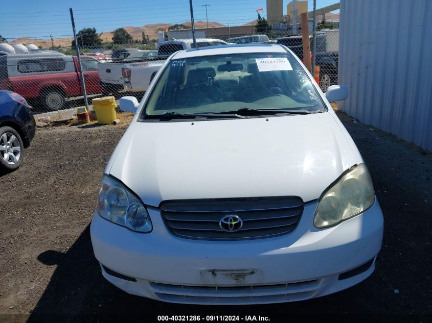 2003 Toyota Corolla Le VIN: 1NXBR38E13Z162695 Lot: 40321286