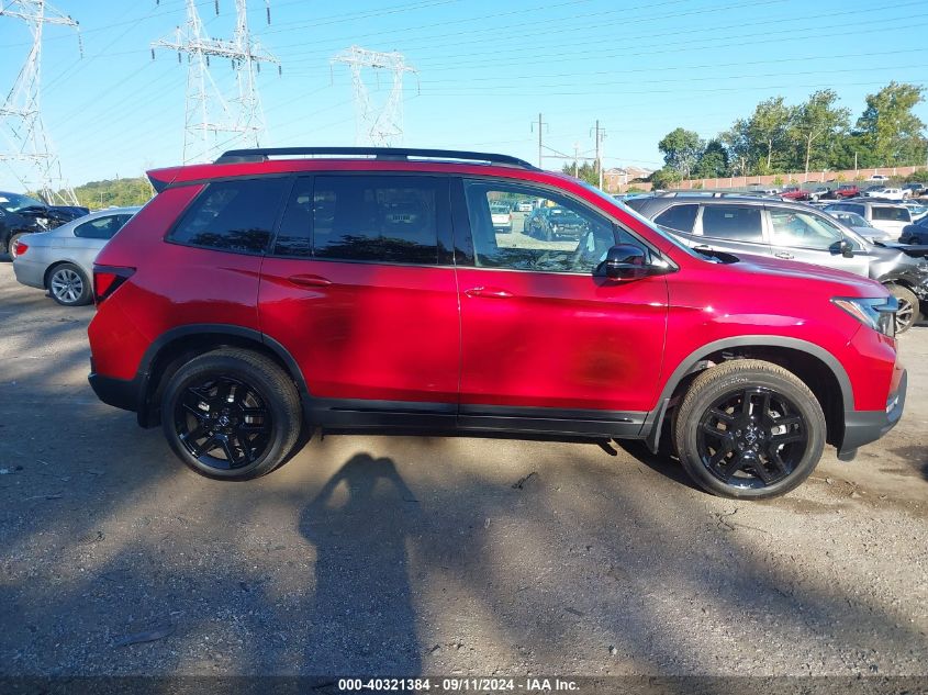 2024 Honda Passport Awd Black VIN: 5FNYF8H80RB019477 Lot: 40321384