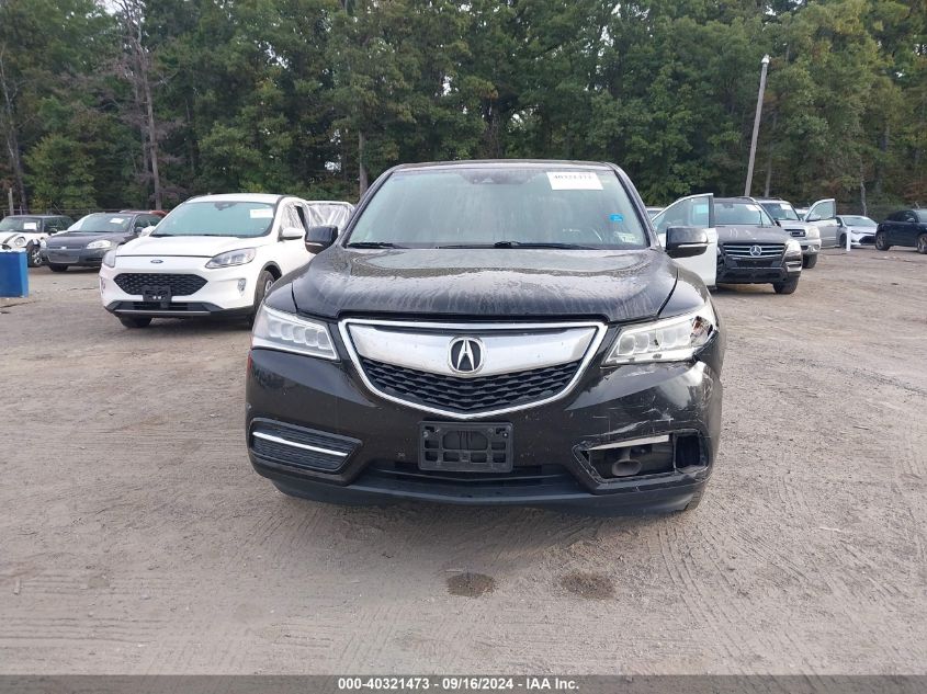 2016 Acura Mdx Technology VIN: 5FRYD4H49GB026516 Lot: 40321473