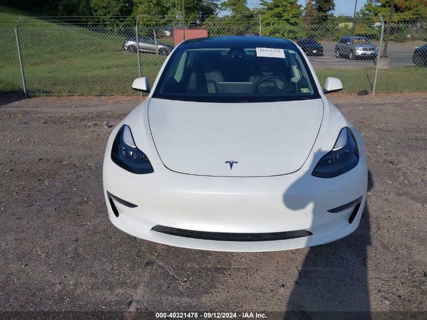 2021 Tesla Model 3 VIN: 5YJ3E1EB0MF019623 Lot: 40321478