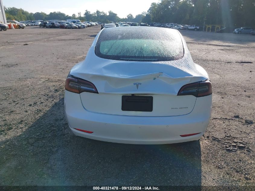 2021 Tesla Model 3 VIN: 5YJ3E1EB0MF019623 Lot: 40321478