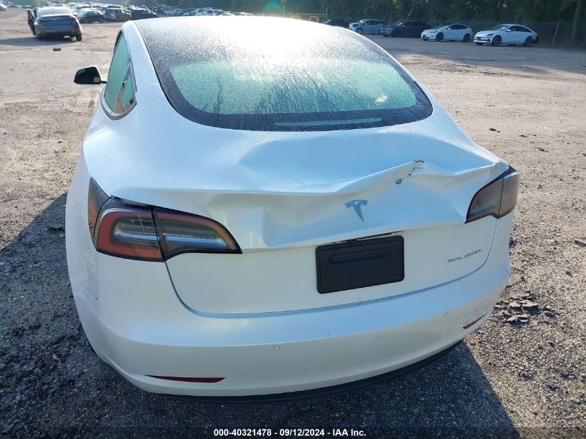 2021 Tesla Model 3 VIN: 5YJ3E1EB0MF019623 Lot: 40321478