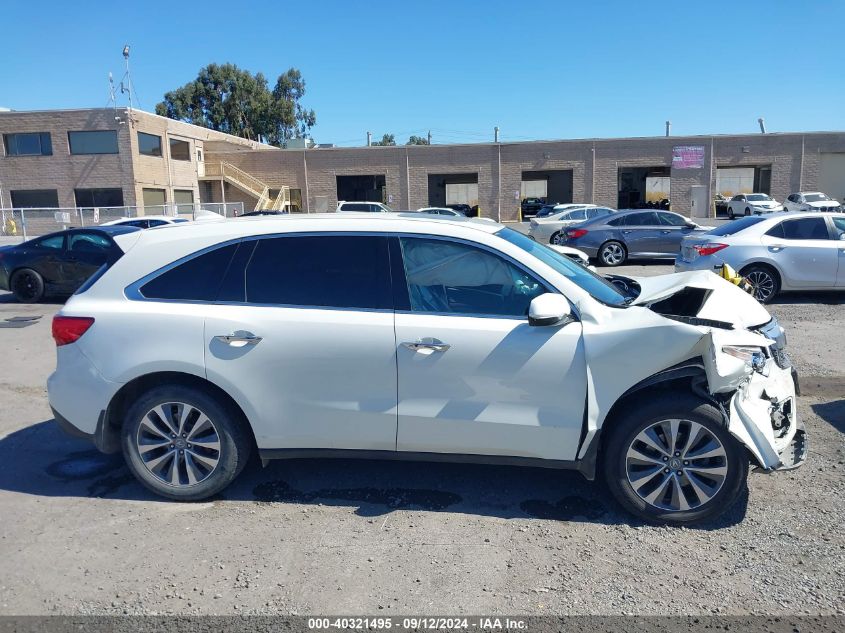 2015 Acura Mdx Technology Package VIN: 5FRYD3H48FB008498 Lot: 40321495