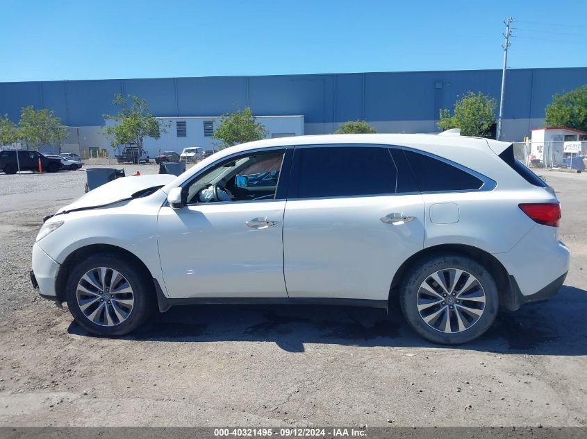 2015 Acura Mdx Technology Package VIN: 5FRYD3H48FB008498 Lot: 40321495