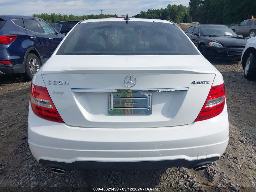 2014 Mercedes-Benz C 300 Luxury 4Matic/Sport 4Matic VIN: WDDGF8AB6ER324381 Lot: 40321499