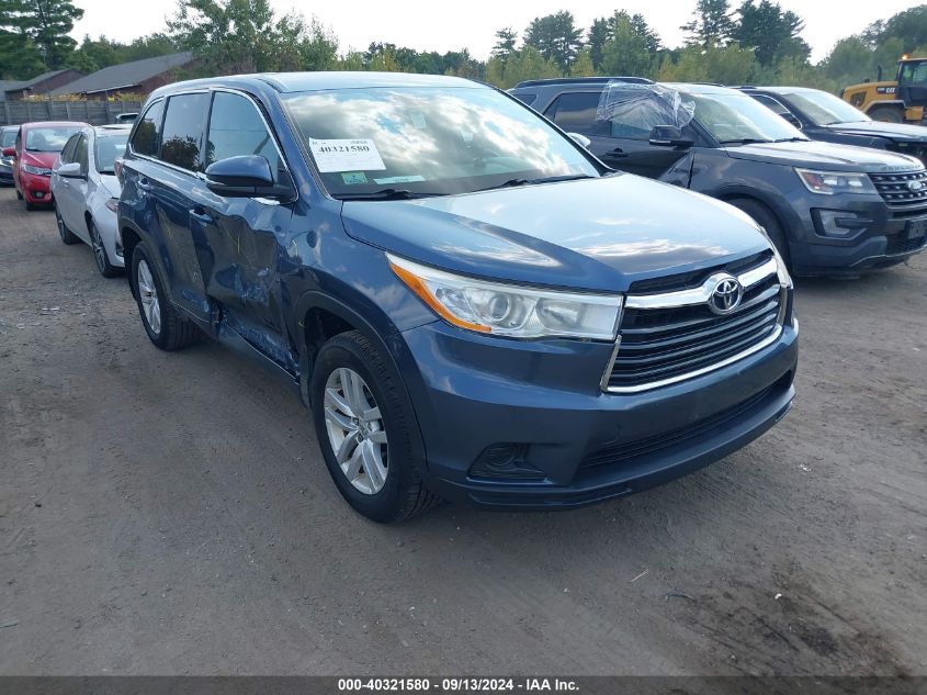 5TDBKRFH0FS088980 2015 TOYOTA HIGHLANDER - Image 1