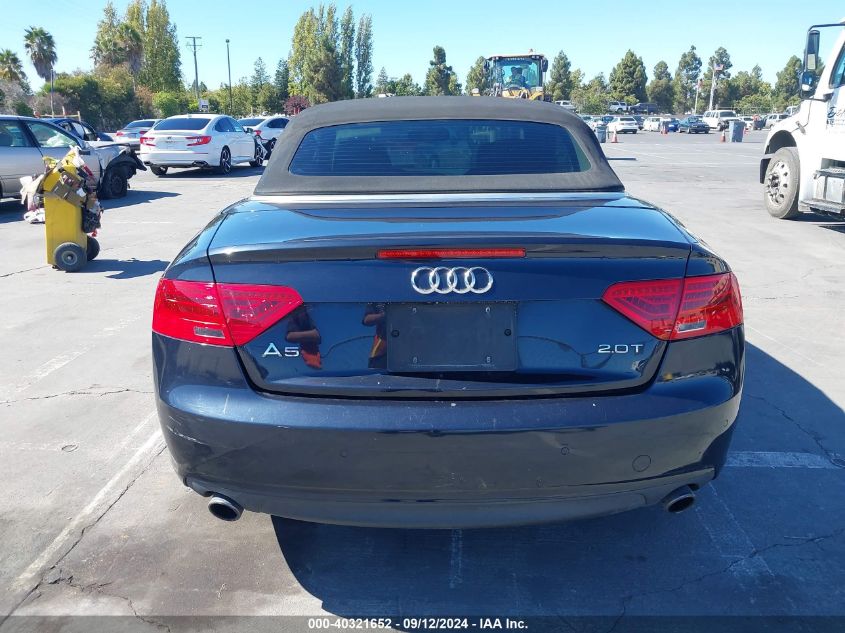 2013 Audi A5 2.0T Premium VIN: WAUJFAFH5DN013872 Lot: 40321652