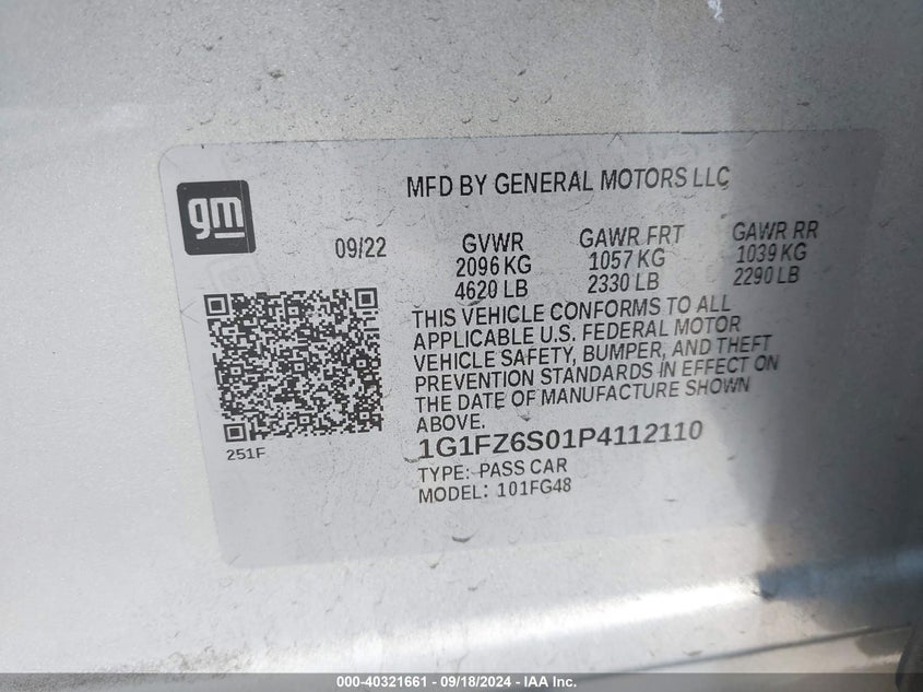 2023 CHEVROLET BOLT EUV FWD PREMIER - 1G1FZ6S01P4112110