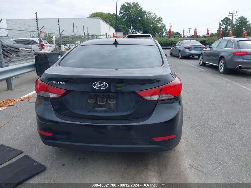 2016 Hyundai Elantra Se VIN: KMHDH4AE8GU618709 Lot: 40321780