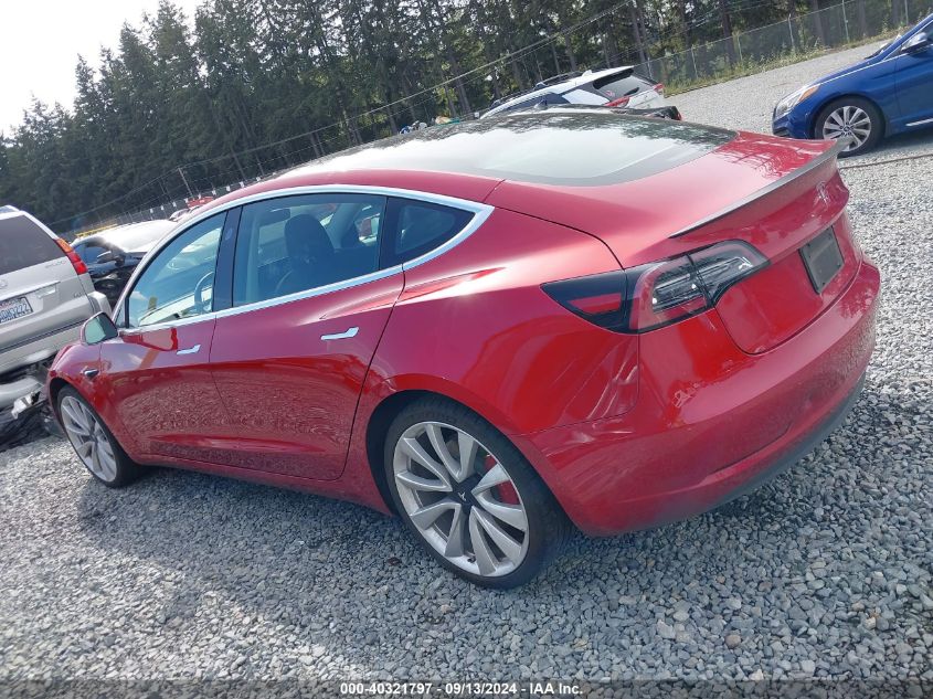 2019 TESLA MODEL 3 LONG RANGE/PERFORMANCE - 5YJ3E1EB6KF368024