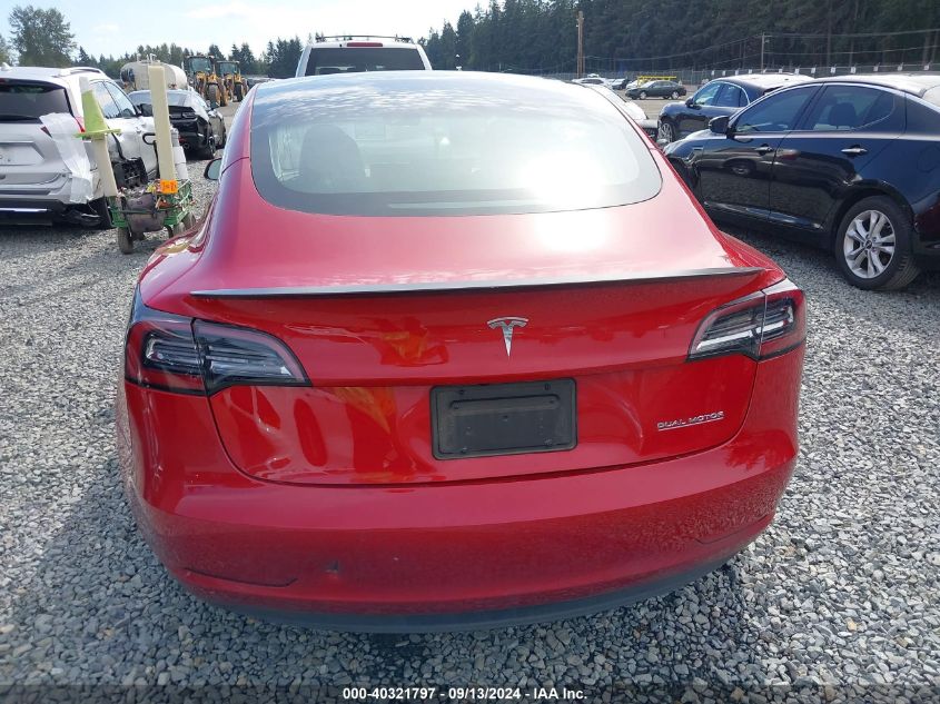 2019 Tesla Model 3 Long Range/Performance VIN: 5YJ3E1EB6KF368024 Lot: 40321797