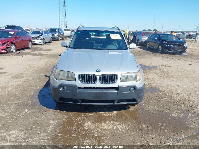 2004 BMW X3 3.0I VIN: WBXPA93424WA61387 Lot: 40321921