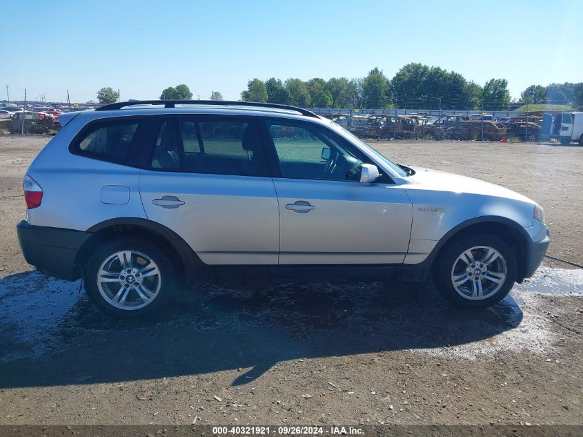 2004 BMW X3 3.0I VIN: WBXPA93424WA61387 Lot: 40321921