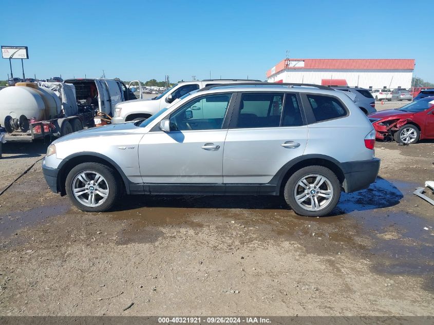 2004 BMW X3 3.0I VIN: WBXPA93424WA61387 Lot: 40321921