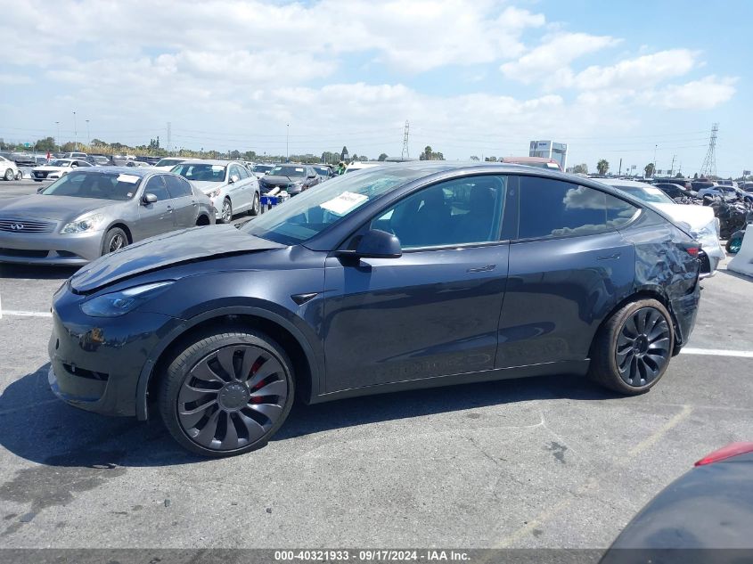 2024 Tesla Model Y Performance Dual Motor All-Wheel Drive VIN: 7SAYGDEF1RF073012 Lot: 40321933