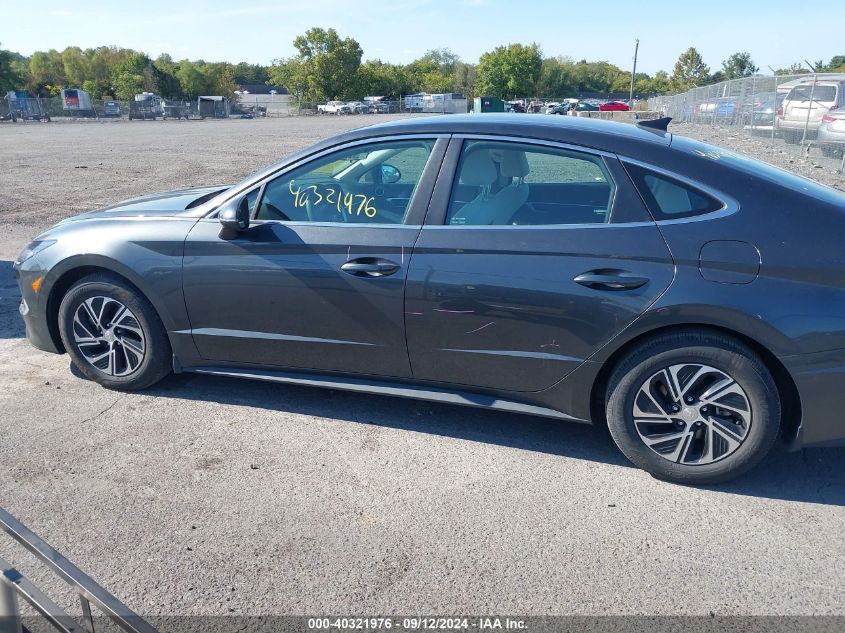 2022 Hyundai Sonata Hybrid Blue VIN: KMHL24JJ9NA048745 Lot: 40321976