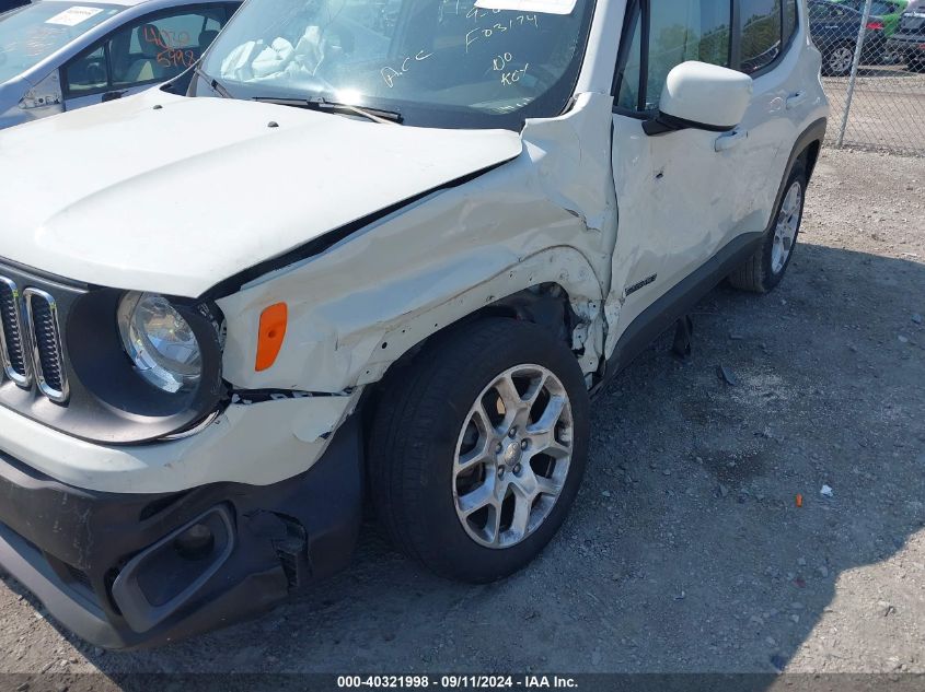 2017 Jeep Renegade Latitude Fwd VIN: ZACCJABB9HPF03174 Lot: 40321998