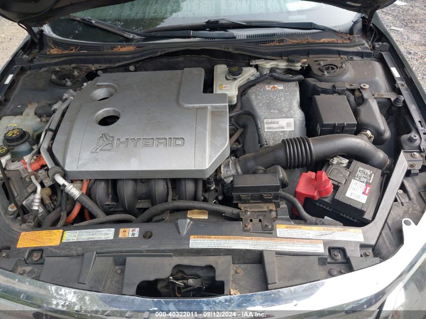 2010 Ford Fusion Hybrid VIN: 3FADP0L31AR349873 Lot: 40322011