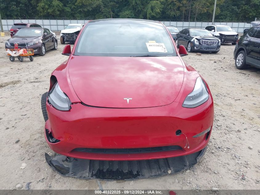 2023 Tesla Model Y Awd/Long Range Dual Motor All-Wheel Drive VIN: 7SAYGDEE0PA161356 Lot: 40322025