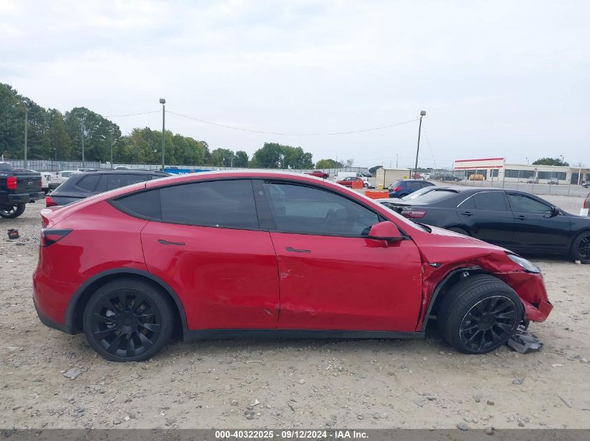 2023 Tesla Model Y Awd/Long Range Dual Motor All-Wheel Drive VIN: 7SAYGDEE0PA161356 Lot: 40322025