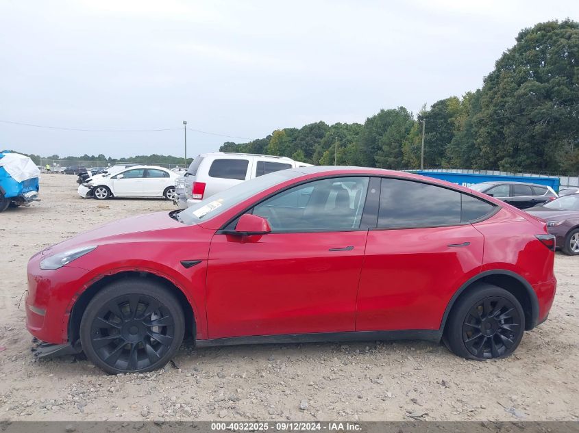 2023 Tesla Model Y Awd/Long Range Dual Motor All-Wheel Drive VIN: 7SAYGDEE0PA161356 Lot: 40322025