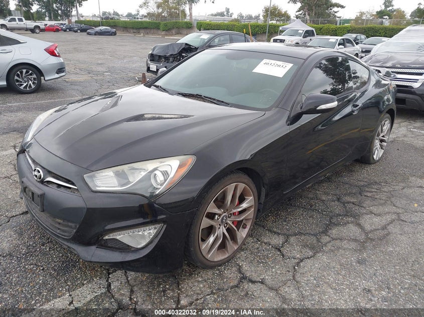 Vin: kmhhu6kj8du103290, lot: 40810517, hyundai genesis 3.8 track 20132