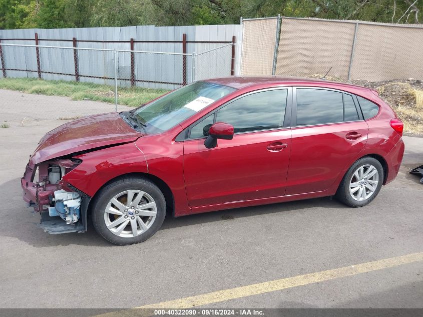 2016 Subaru Impreza Premium VIN: JF1GPAB69G8272257 Lot: 40322090