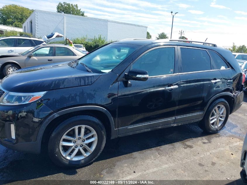 2015 Kia Sorento Lx V6 VIN: 5XYKT4A70FG585362 Lot: 40322169