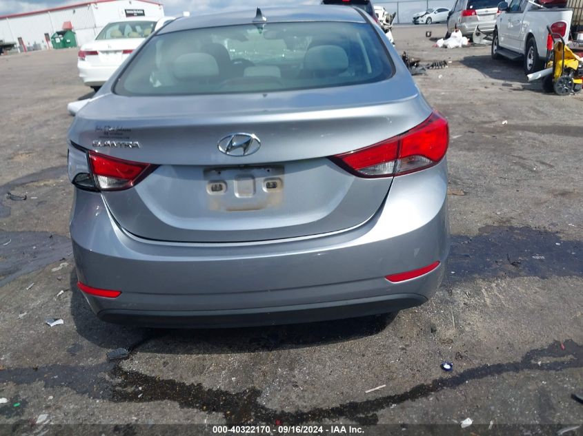 2015 Hyundai Elantra Se VIN: 5NPDH4AE7FH599759 Lot: 40322170