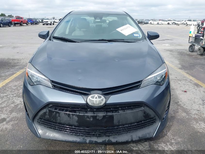 2019 Toyota Corolla Le VIN: 5YFBURHE7KP863887 Lot: 40322171