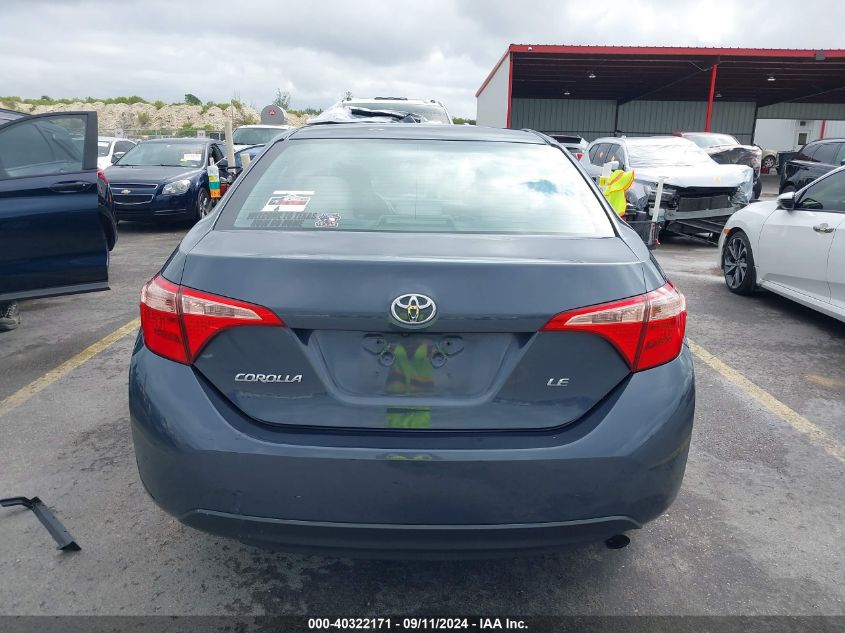 2019 Toyota Corolla Le VIN: 5YFBURHE7KP863887 Lot: 40322171